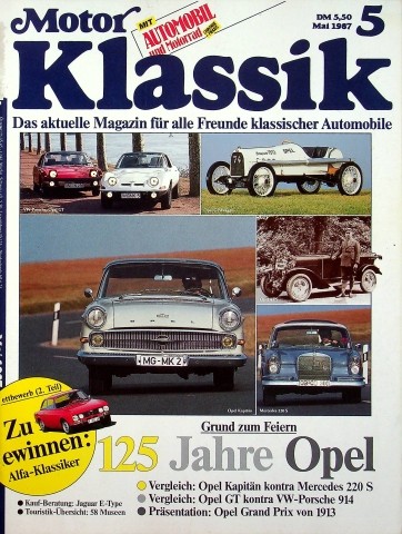 Deckblatt Motor Klassik (05/1987)